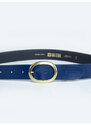 Big Star Woman's Belt Belt 240051 Blue Natural Leather-403