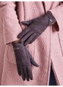 Fashionhunters Dámské elegantní rukavice tmavě šedé barvy