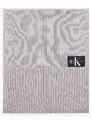 Calvin Klein Jeans pánská světle šedá šála KNITTED J BASIC MEN SCARF