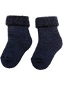 LORITA Froté Merino ponožky pro kojence, tmavě modré