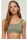 Trendyol Khaki Seamless/Seamless Light Support/Shaping Knitted Sports Bra