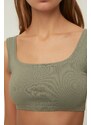 Trendyol Khaki Seamless/Seamless Light Support/Shaping Knitted Sports Bra