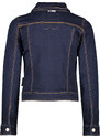 B-nosy Dívčí džínová bunda na zip tmavě modrá