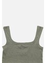 Trendyol Khaki Seamless/Seamless Light Support/Shaping Knitted Sports Bra