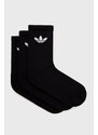 Ponožky adidas Originals (3-pack) HC9547 černá barva, HC9547-BLK/WHT