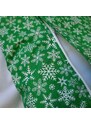 Mks Vánoční povlak: Zelený, bílé vločky