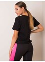 Fashionhunters Tričko Black Star FOR FITNESS