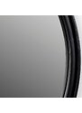 White Label Černé kulaté závěsné zrcadlo WLL Matz 60 cm