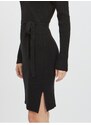 Černé dámské žebrované svetrové šaty VILA Ril - Dámské