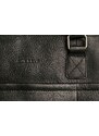 Dámská kožená taška na notebook Burkely 1-ZIP černá 70005610
