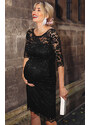 Tiffany Rose Těhotenské společenské šaty AMELIA černé