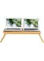 Songmics Odkládací stolek na laptop Azhar, přírodní