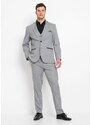 bonprix 3dílný oblek s recyklovaným polyesterem: sako, kalhoty a vesta Šedá
