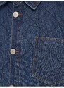 Tmavě modrá prošívaná džínová košile Blend - Pánské