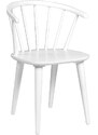 Bílá dřevěná jídelní židle ROWICO CARMEN