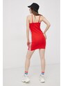 Šaty adidas Originals HC2037 červená barva, mini, přiléhavé, HC2037-VIVRED