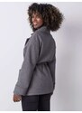 BASIC Šedý kratší kabát --grey Šedá