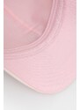 Čepice Guess růžová barva, s aplikací