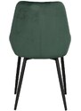 Zelená sametová jídelní židle ROWICO SIERRA