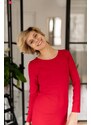 milk & love Kojící šaty Milky Dress Red LS