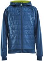 Craft ADV Insulate Hood Jacket Junior Beat blue dětská bunda modrá/žlutá 146/152