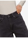 Tmavě šedé dámské 3/4 straight fit džíny Tom Tailor Denim - Dámské
