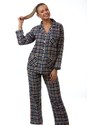 Naspani Elegantní pyžamo pro ženy - flanel 1DF0010