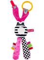 Hencz Toys Edukační hračka Hencz s chrastítkem - Zajíček - zrcátko - růžový