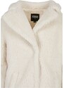 URBAN CLASSICS Kabát Ladies Oversized Sherpa Coat - whitesand