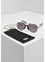 URBAN CLASSICS Sunglasses Karphatos with Chain - silver