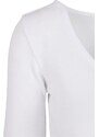 URBAN CLASSICS Ladies Cropped Rib Cardigan - white