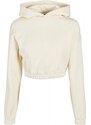 URBAN CLASSICS Ladies Short Oversized Sweat Hoody - whitesand