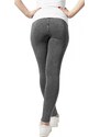 URBAN CLASSICS Ladies Denim Jersey Leggings - darkgrey