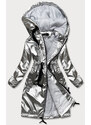 KAMADA Stříbrná dámská bunda pro přechodné období (741ART)