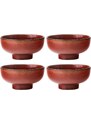 Audo CPH Set čtyř červeno hnědých keramických misek AUDO NEW NORM 12 cm