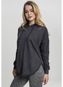 URBAN CLASSICS Ladies Oversized Terry Hoody - charcoal