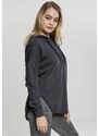 URBAN CLASSICS Ladies Oversized Terry Hoody - charcoal