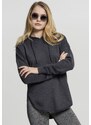 URBAN CLASSICS Ladies Oversized Terry Hoody - charcoal