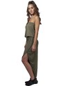 URBAN CLASSICS Ladies Viscose Bandeau Dress - olive