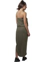 URBAN CLASSICS Ladies Viscose Bandeau Dress - olive