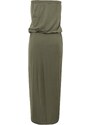 URBAN CLASSICS Ladies Viscose Bandeau Dress - olive