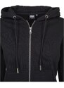 URBAN CLASSICS Ladies Classic Zip Hoody - black