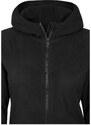 URBAN CLASSICS Ladies Polar Fleece Zip Hoody - black