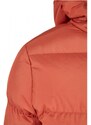 Dámská zimní bunda Urban Classics Ladies Hooded Puffer Jacket - cihlově červená