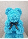 onHand.cz Medvídek z růží - modrý Rose Bear z růží 25 cm v dárkovém balení