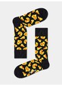 Happy Socks Pizza Love (black/yellow)černá