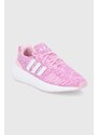 Dětské boty adidas Originals Swift Run 22 GW8177 růžová barva