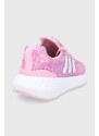 Dětské boty adidas Originals Swift Run 22 GW8177 růžová barva