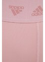 Tréninkové legíny adidas Performance HG8500 dámské, růžová barva, hladké