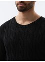Ombre Clothing Pánský svetr - černá E195